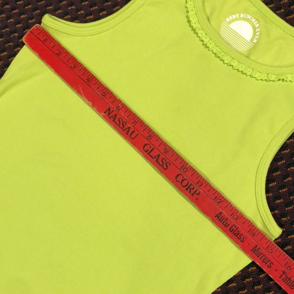 NWT neon trend chartreuse tank top - Picture 2 of 12